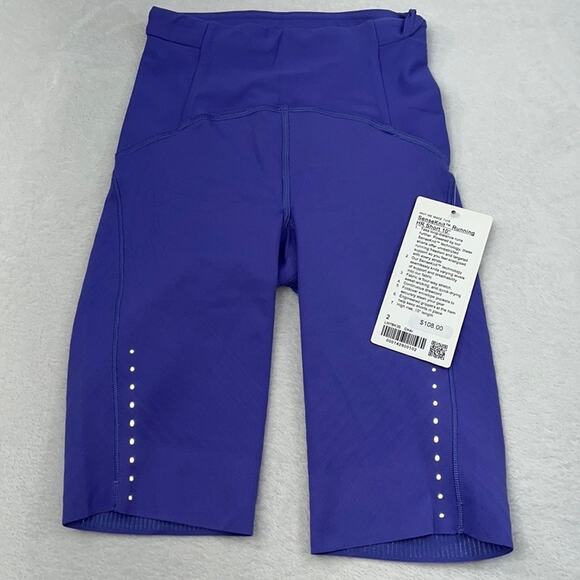 NWT Lululemon SenseKnit Running HR Short 10” Chai Purple Womens 2 - Picture 2 of 11